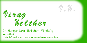virag welther business card